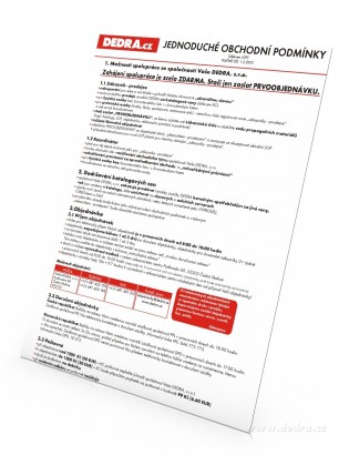 Dedra.cz - Obchodní klubové podmínky